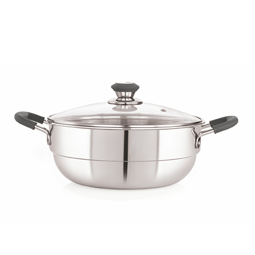Maxfresh Triply Multi Kadai with Glass Lid